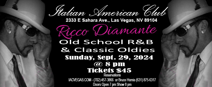 RICCO DIAMANTED
Old School R&B
Classic Oldies
“I DON’T SHOW UP TO SING, I SHOW UP TO PERFORM. THERE IS A DIFFERENCE. PERIOD!” Ricdco!!